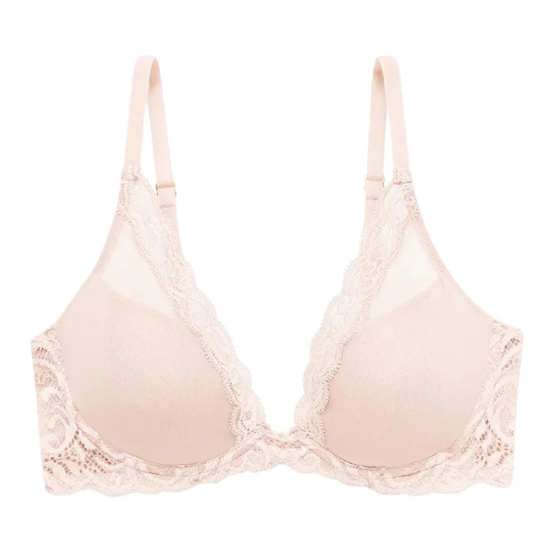 maternity support underwearNATORI FEATHERS CONTOUR PLUNGE BRA - CAMEO ROSE