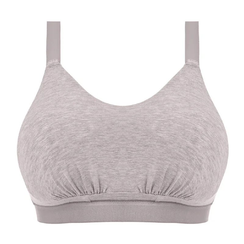 push-up bras for cleavageELOMI DOWNTIME BRALETTE - GREY MARL