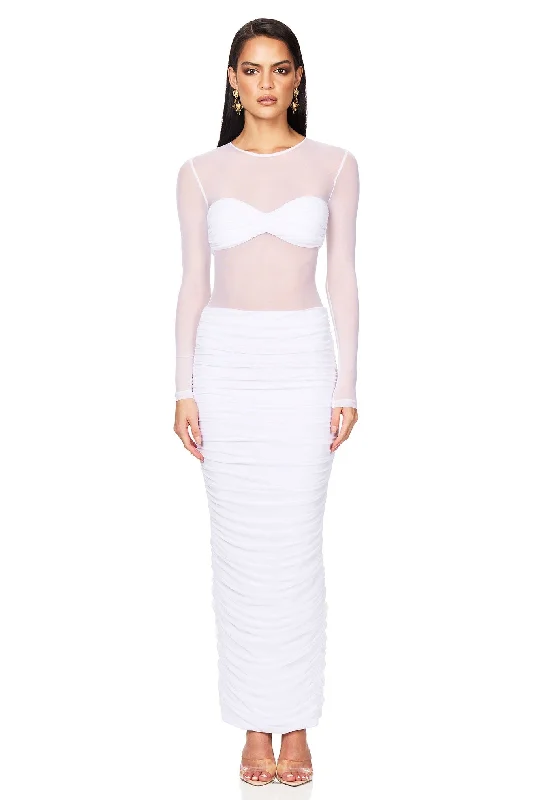 Women's Square Collar DressesNookie Eclipse Gown - White