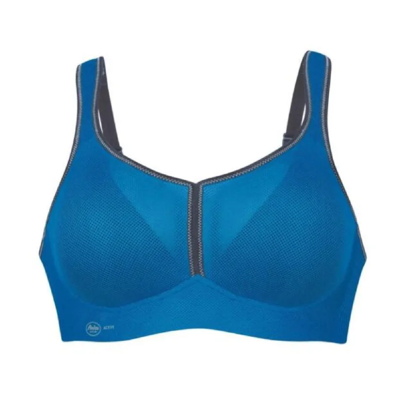 lace-trimmed chemise nightgownsANITA AIR CONTROL SPORTS BRA WITH PADDED CUPS - ATLANTIC/ANTHRACITE