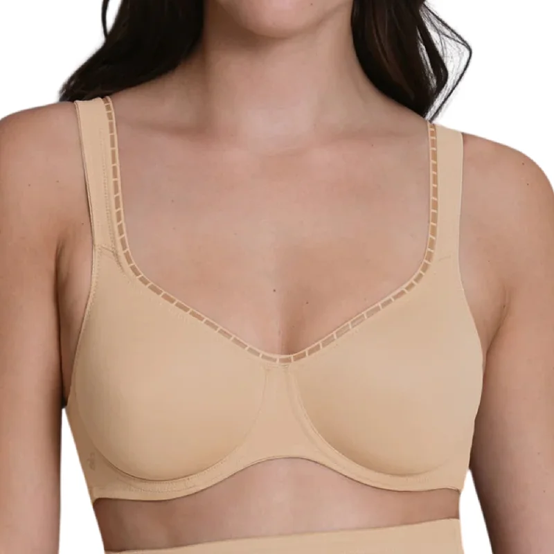 sports bras with mesh ventilationANITA TWIN FIRM FULL CUP UNDERWIRED BRA - DEEP SAND