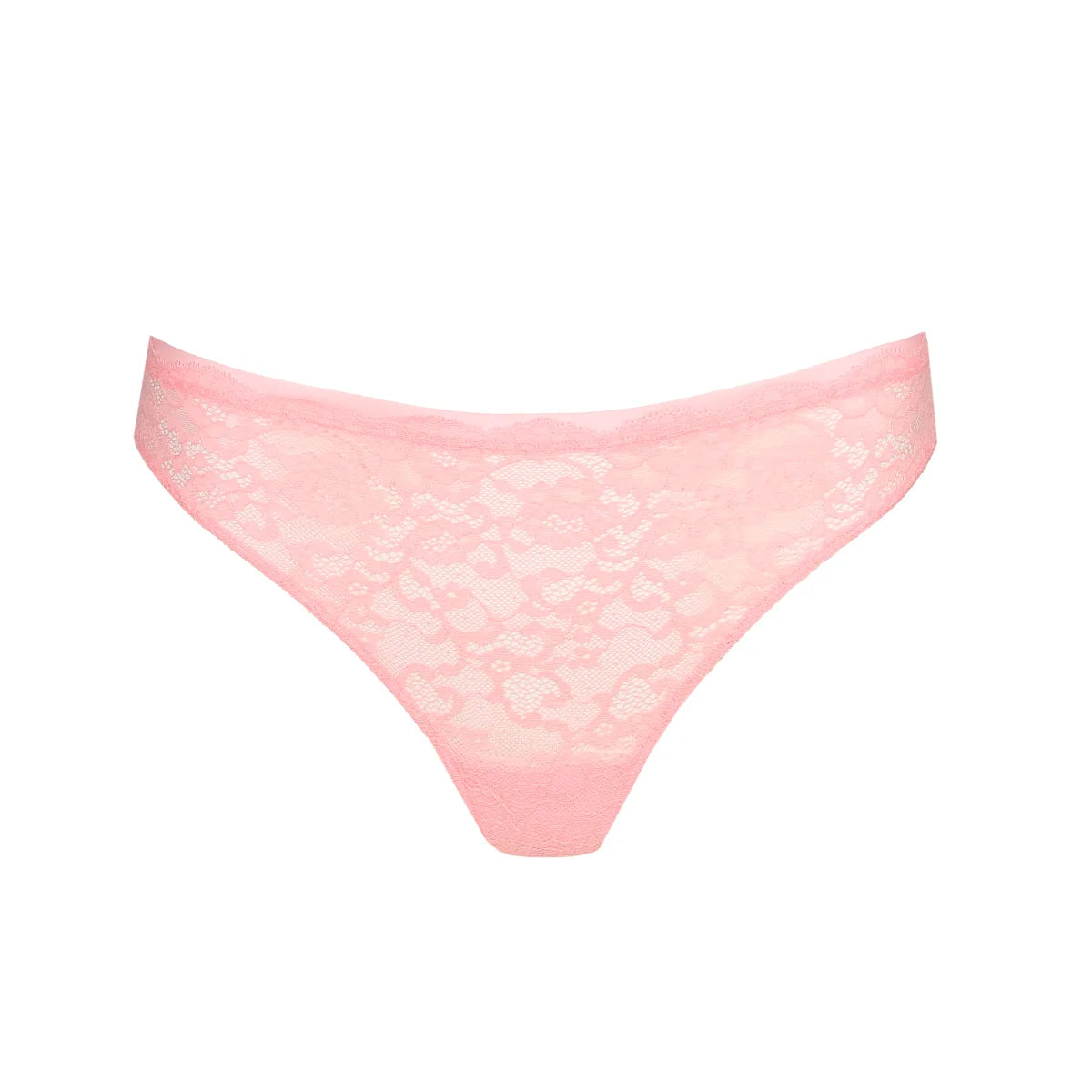 lace-trimmed chemise lingerieMARIE JO COLOR STUDIO THONG - PINK PARFAIT