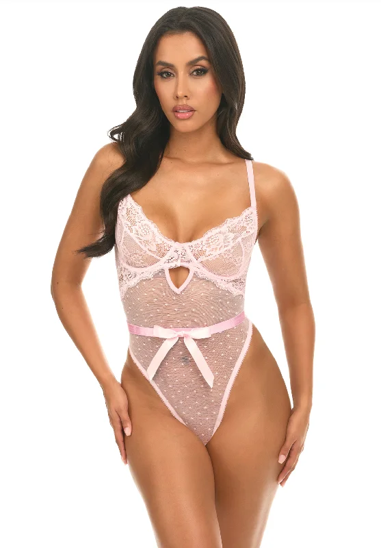 lace-trimmed chemise nightgownsJosie Bodysuit