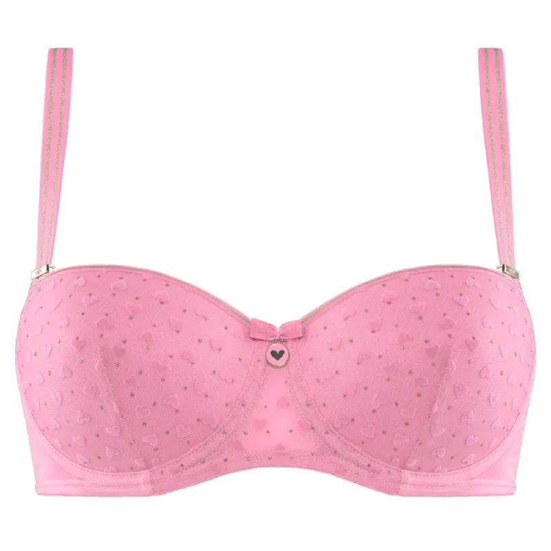 wireless maternity sleep brasMARLIES DEKKERS REBEL HEART BALCONY BRA - PINK