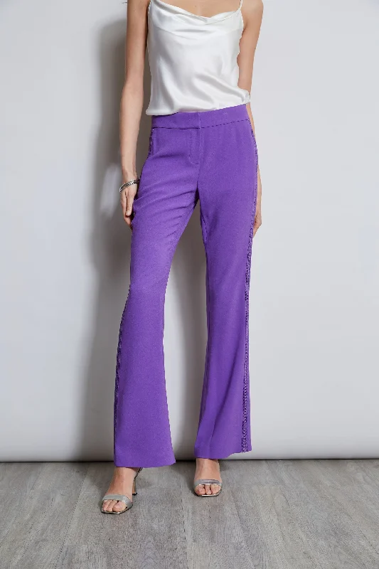 Women's Jodhpurs with Elastic WaistLace Trim Fit & Flare Pant