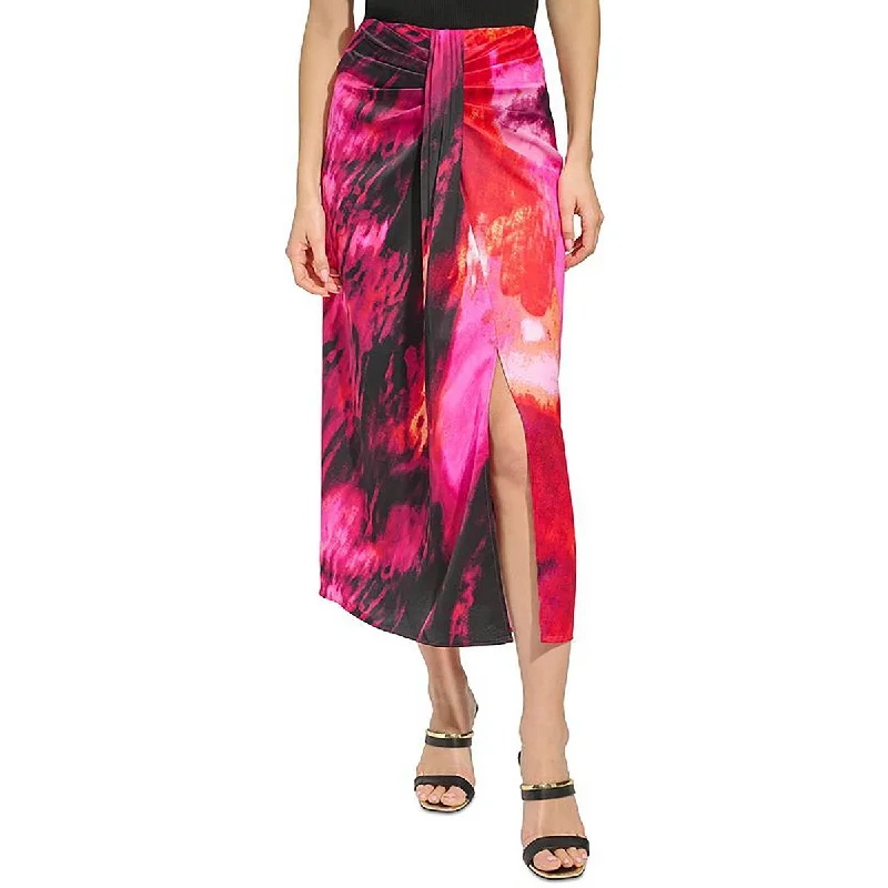 Women's Mesh SkirtsWomens Satin Sarong Pencil Skirt