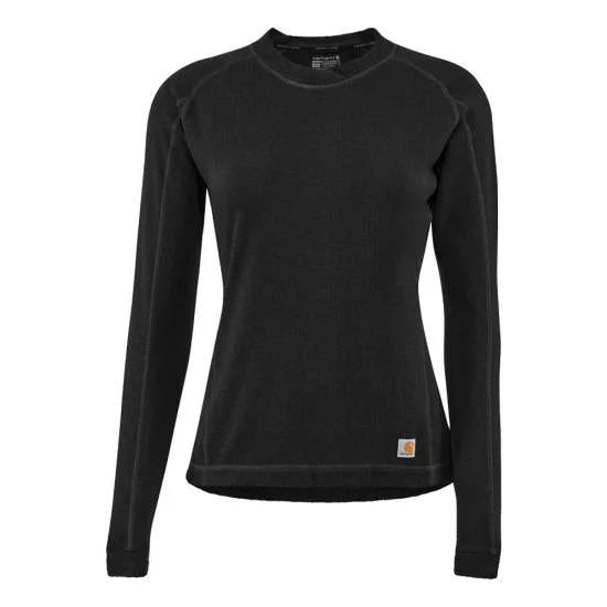 Women's Force Heavyweight Synthetic Wool-blend Fleece Base Layer Crewneck Top