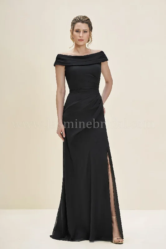 Women's Keyhole-Back DressesJade Couture J195057 Tiffany Chiffon Gown