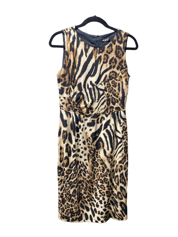 Women's Sweetheart-Neck DressesAnimal Print Dress Casual Short Msk, Size 6