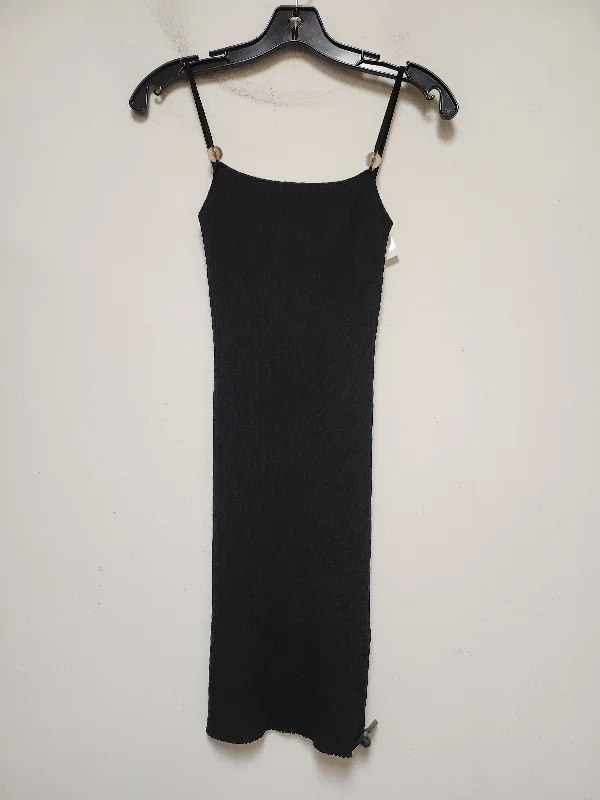 Women's Collarless DressesBlack Dress Casual Short Rails, Size Xs