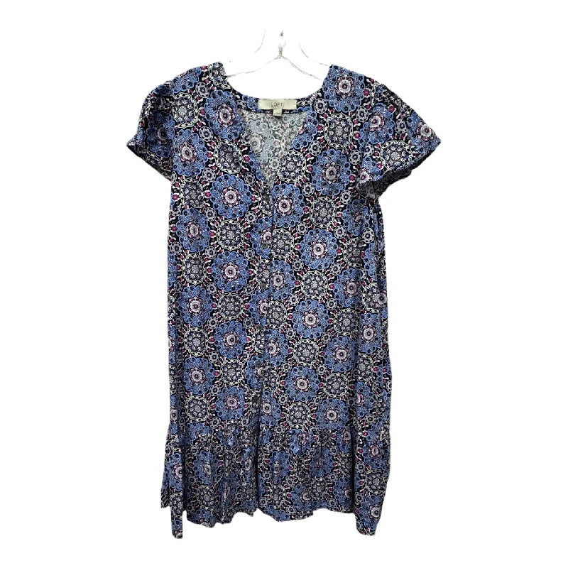 Women's Keyhole-Neck DressesBlue Dress Casual Short By Loft, Size: M