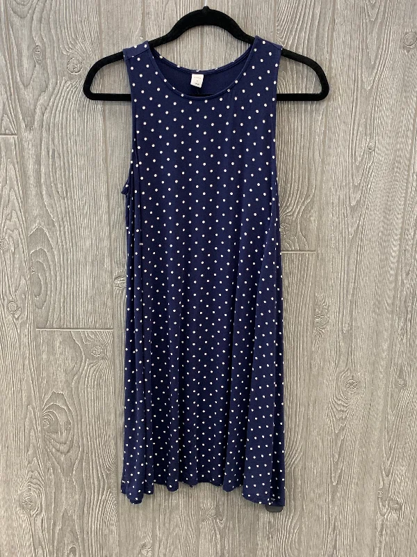 Women's Keyhole-Back DressesBlue Dress Casual Short Old Navy, Size M