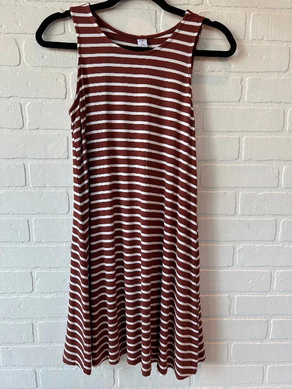 Women's Mini DressesBrown & White Dress Casual Short Old Navy, Size Xs