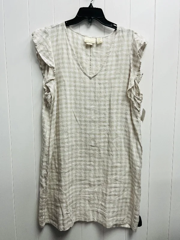 Women's Collarless DressesDress Casual Short By Cynthia Rowley In Cream, Size: Xl