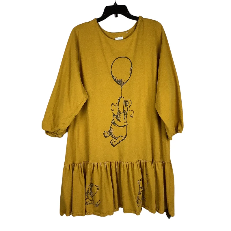 Women's Peter Pan Collar DressesDress Casual Short By Disney Store In Yellow, Size: Est. 2x