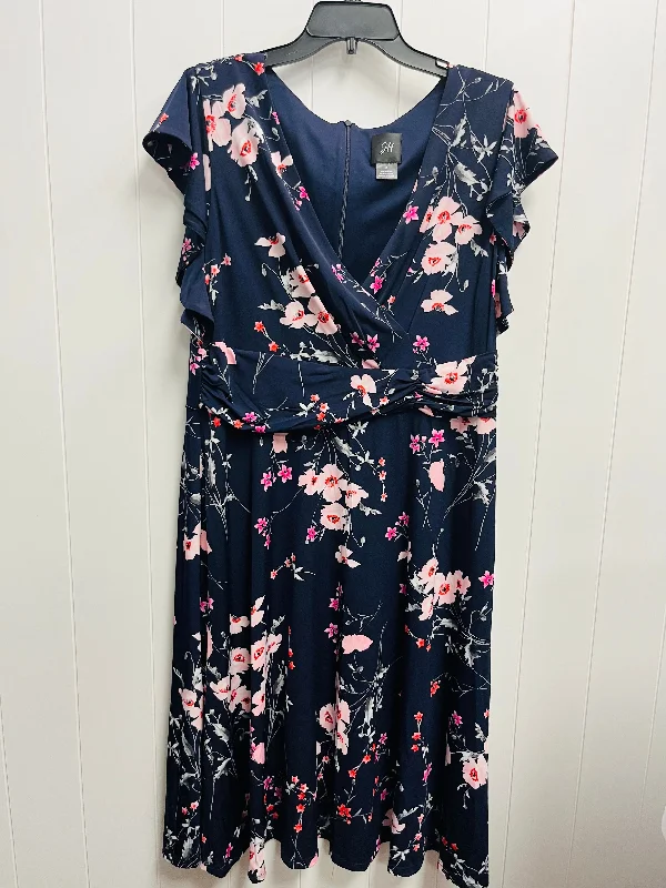 Women's Sweetheart Collar DressesDress Work By Jessica Howard In Navy, Size: 18