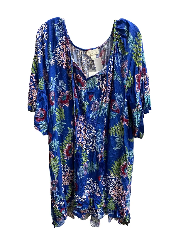 Women's V-Neck DressesFloral Print Dress Casual Short Loralette, Size 16