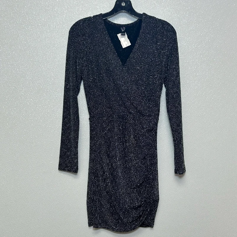 Women's Narrow Collar DressesSparkles Dress Casual Short Windsor, Size M