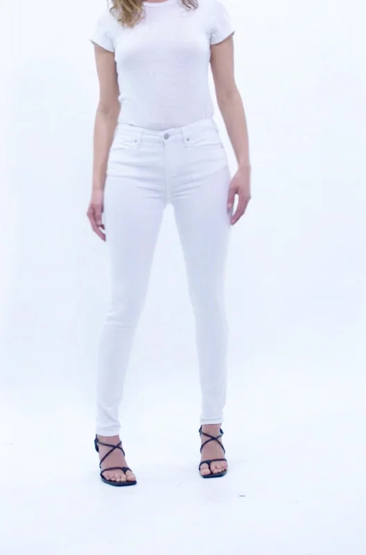 Women's Yoga PantsBlair Mid Rise Straight Jean In White