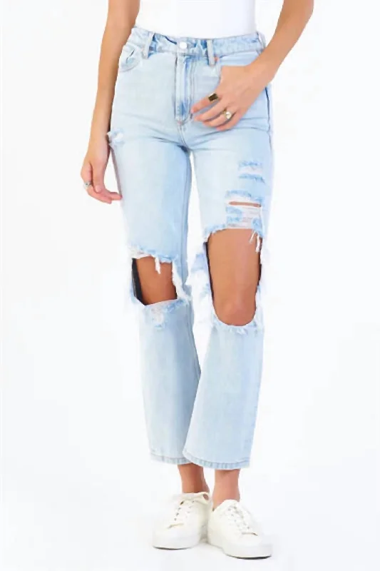 Women's Wide-Leg PantsJody High Rise Crop Destroyed Straight Jean In San Jose