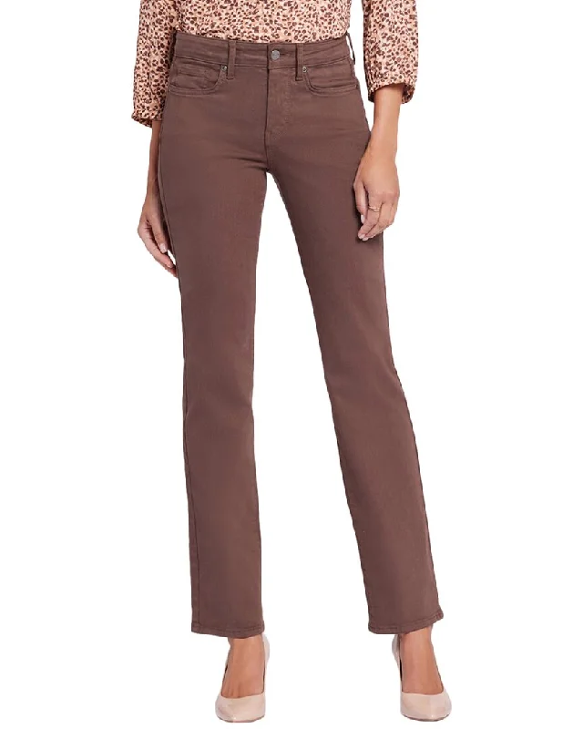 Women's Jodhpurs with PocketsNYDJ Petite Marilyn Coffee Bean Straight Leg Jean