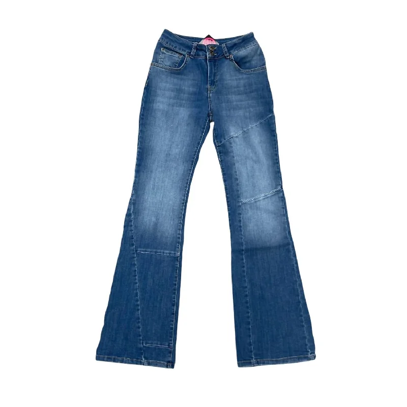 Women's Jodhpurs with Peter Pan CollarWomen's Beverly Skinny Flair Jean With Seam Detail In Blue