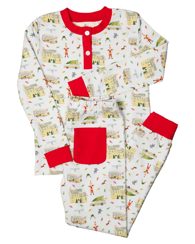 women's pajamas with a sophisticated eleganceHoliday Vacation Knit Pajama Set