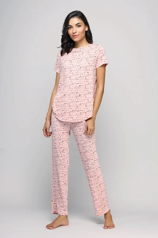 cozy women's flannel pajamasFeel The Love Pajamas