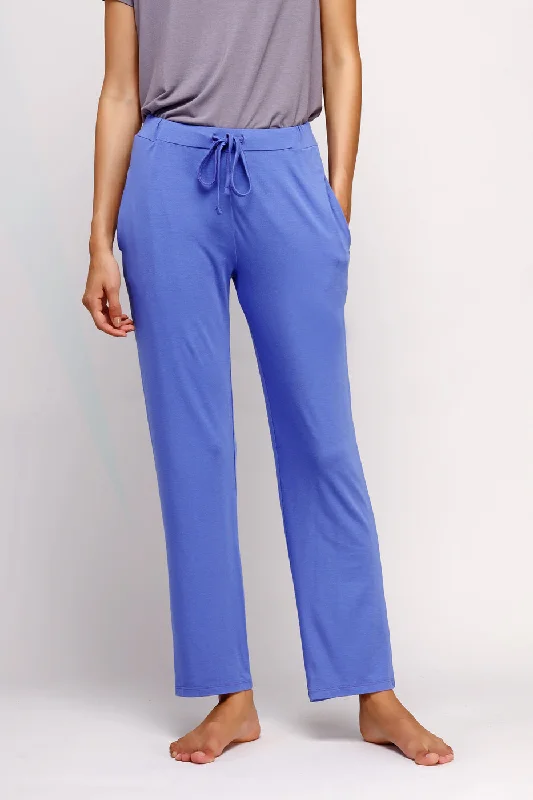 women's pajamas for everyday wearRelaxed Blue Straight Lounge Pant