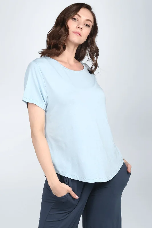 women's pajamas for those who love to dreamSky Blue Top