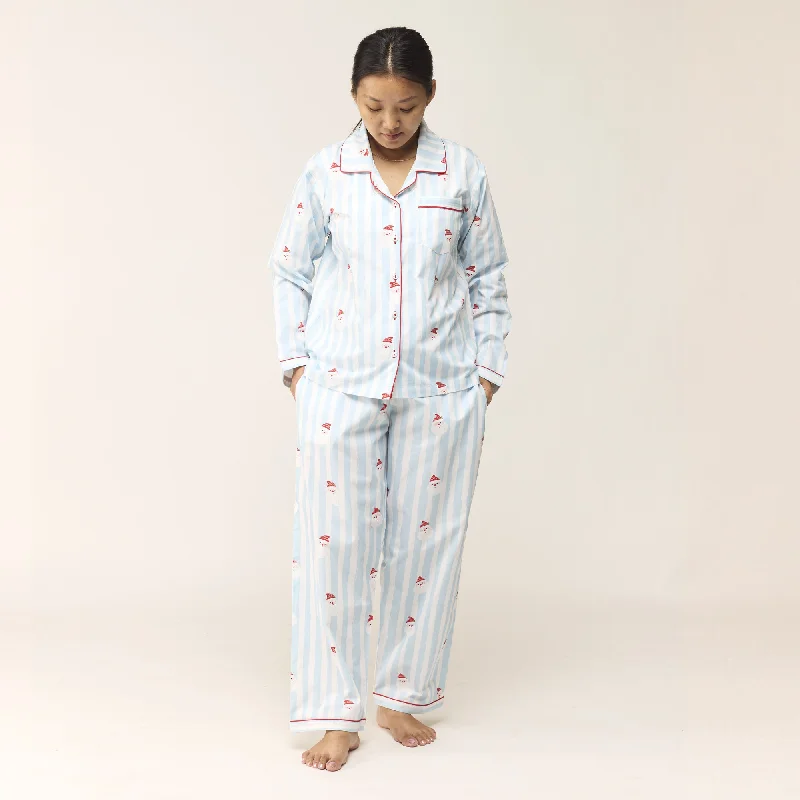 women's pajamas made from organic cottonWomen Jolly Striped Pajama Set