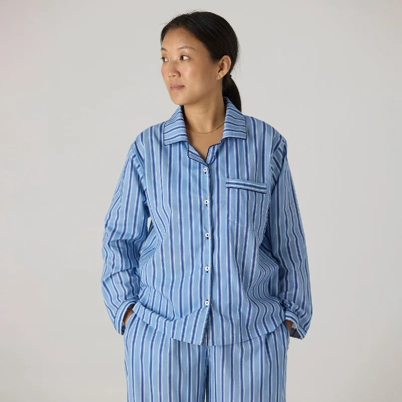 women's pajamas with adjustable strapsWomen Nautical Striped Pajama Set