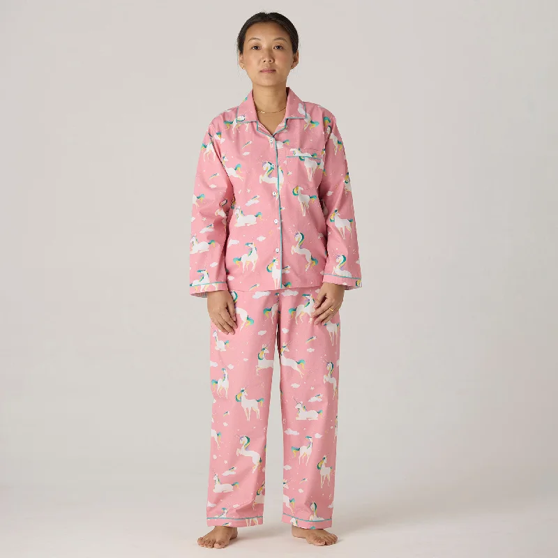 plus-size women's pajama pantsWomen Organic Unicorns Pajama Set