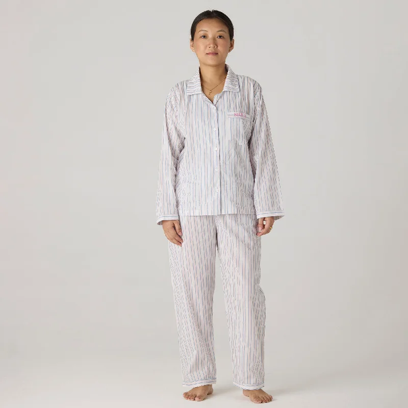 women's pajamas for those who love to indulgeWomen Serene Striped Pajama Set